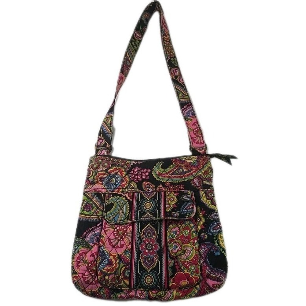 Vera Bradley Mini Hipster Crossbody Bagโ Womens Floral Paisley Print Quilted Zip